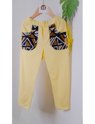 Pantalon CHANDU Jaune « Lune »