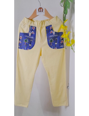 Pantalon CHANDU Jaune « Lune »