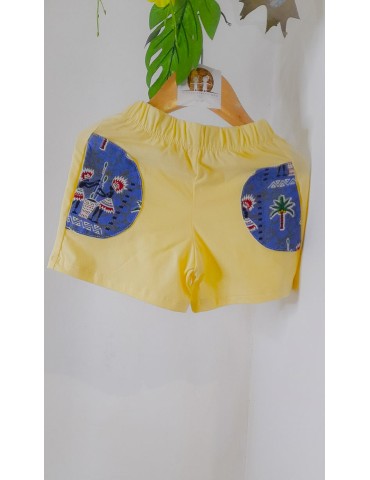 Short KAMARIA Jaune Ivoire