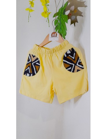 Short KAMARIA Jaune Ivoire