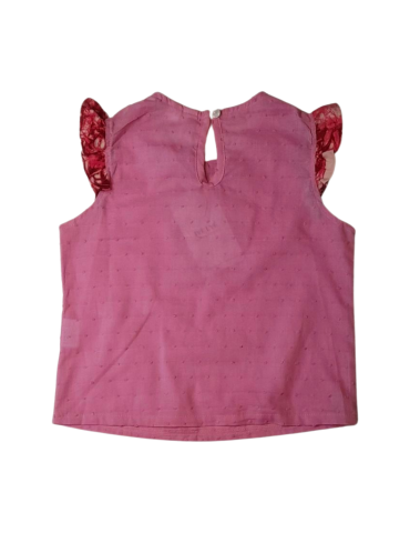 BLOUSE JULIA EN PLUMETIS DE COTON ROSE