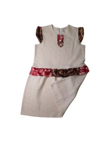 Robe Inaya en Lin et Viscose Blanche