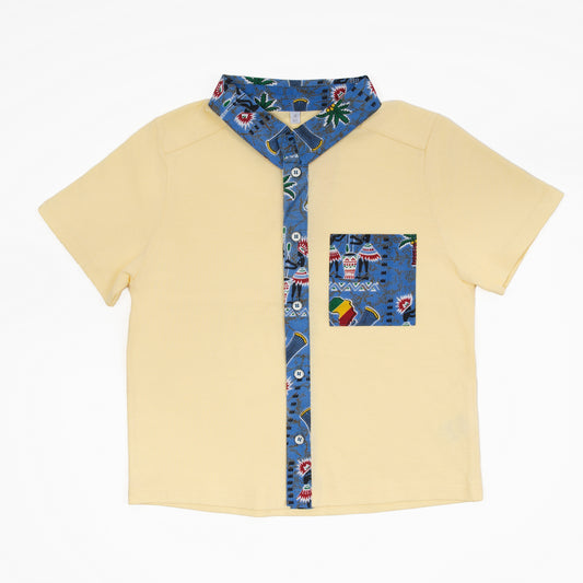 Ensemble Pantalon garçon Jaune ivoire (2-7ans)